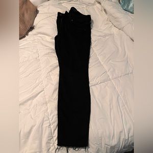 black lucky brand frayed jeans